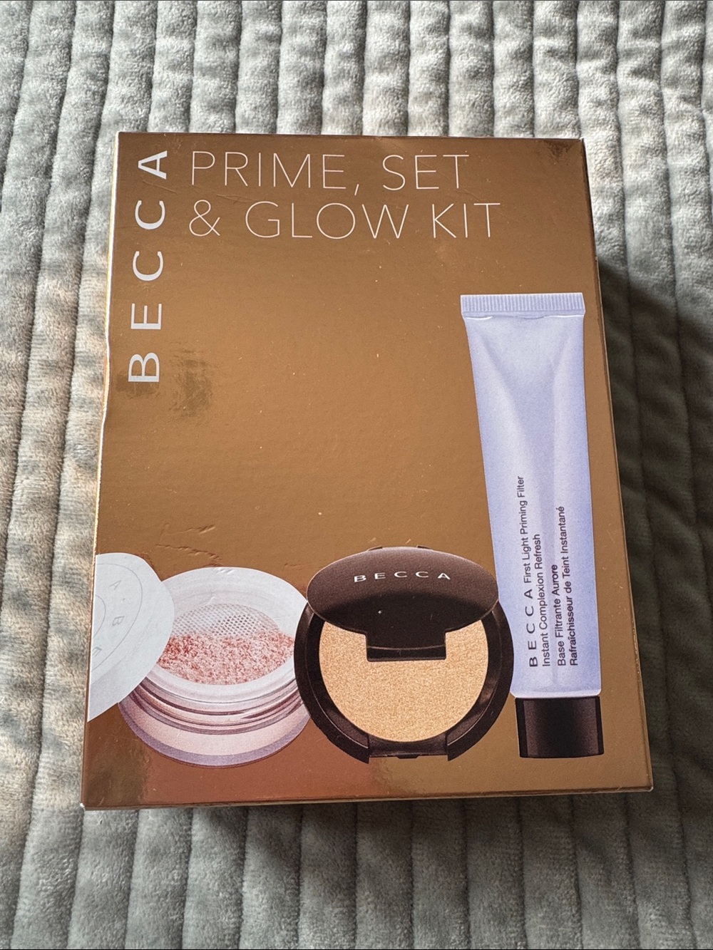 NEW in Box BECCA Prime, Set & Glow Kit - Champagne Glow